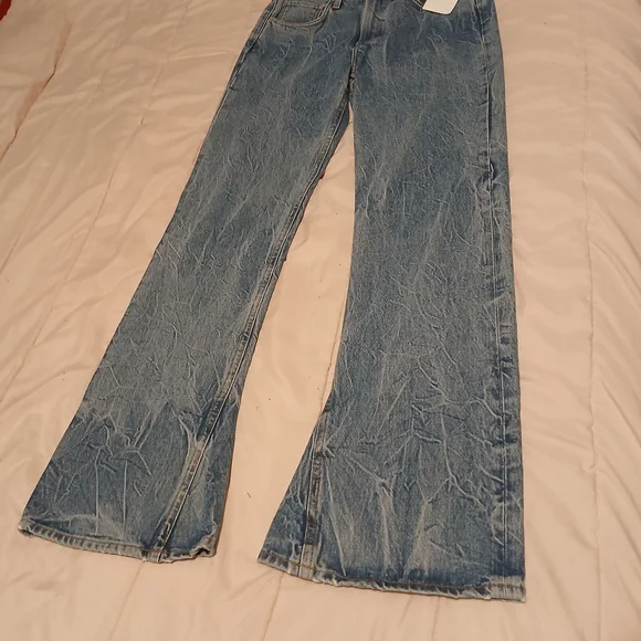 Stylish Blue Straight Leg Women's Jeans